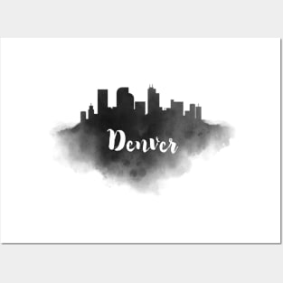 Denver watercolor Posters and Art